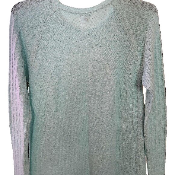 J.Jill Women Light Blue Sweater Long Sleeve Medium Tall RN97641 - Picture 3 of 7